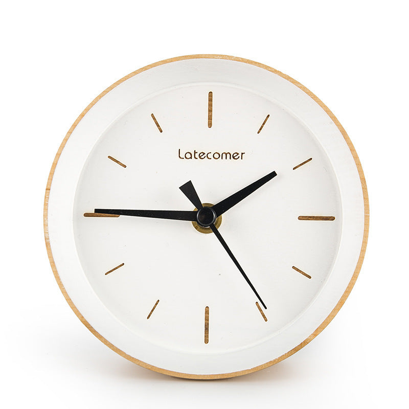 Scandinavian style wooden electronic clock digital clock