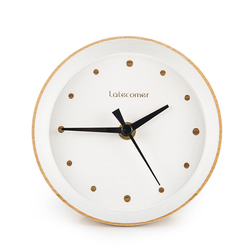 Scandinavian style wooden electronic clock digital clock