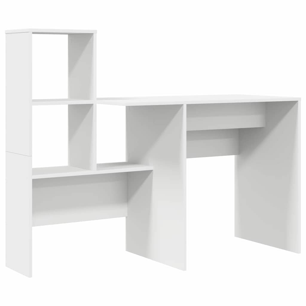 Large Desk with Storage Shelf - 131cm