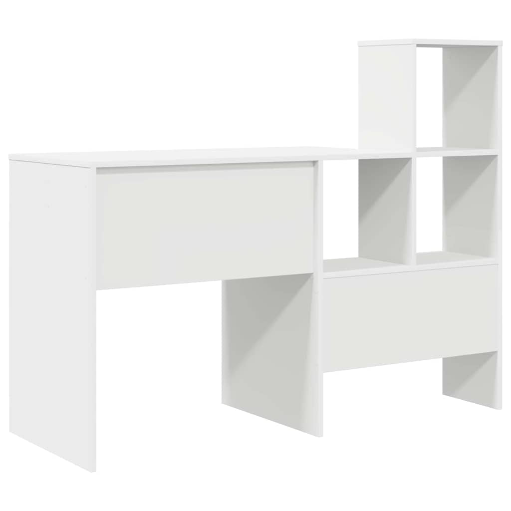 Large Desk with Storage Shelf - 131cm