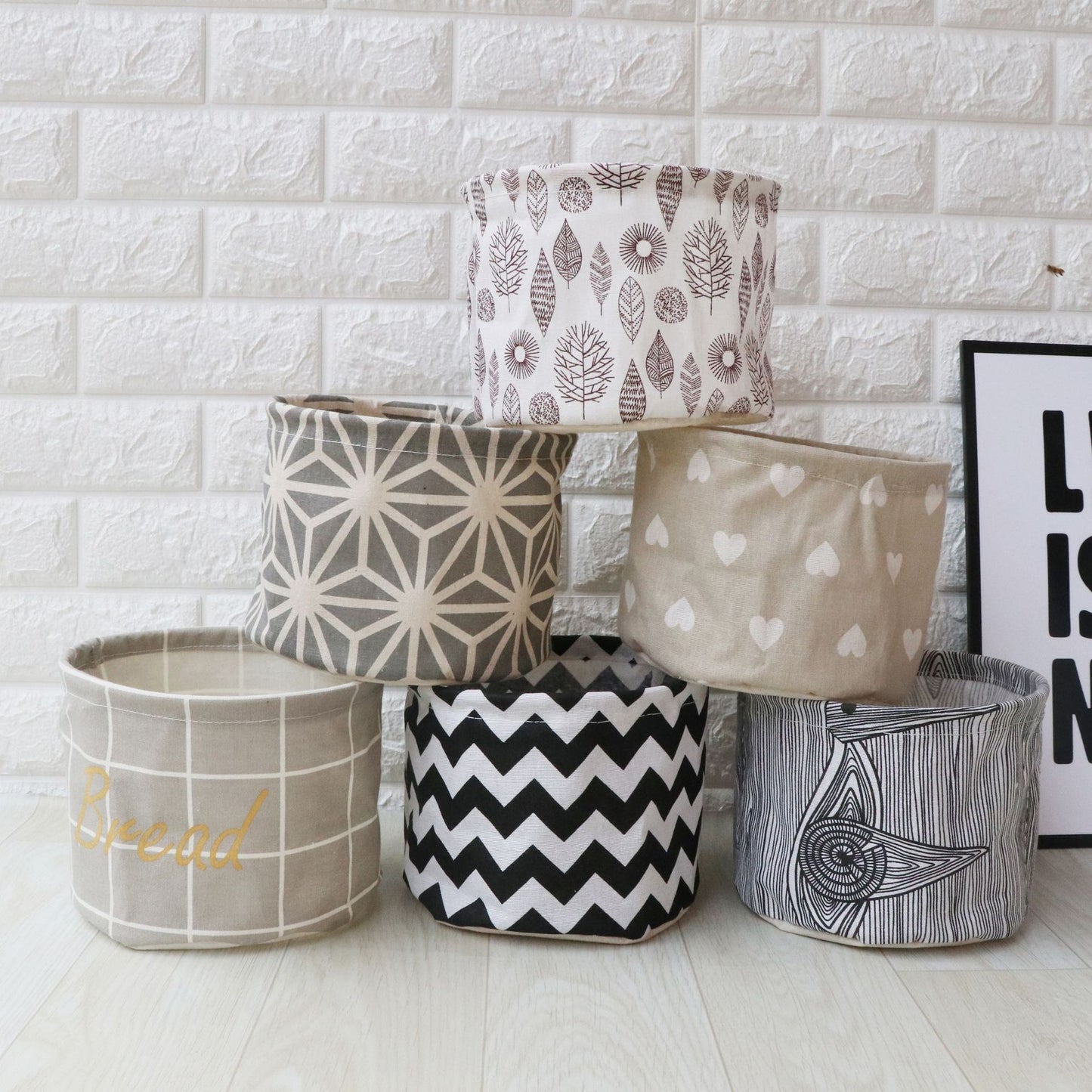 Fabric Waterproof Foldable Under-Desk Storage Basket