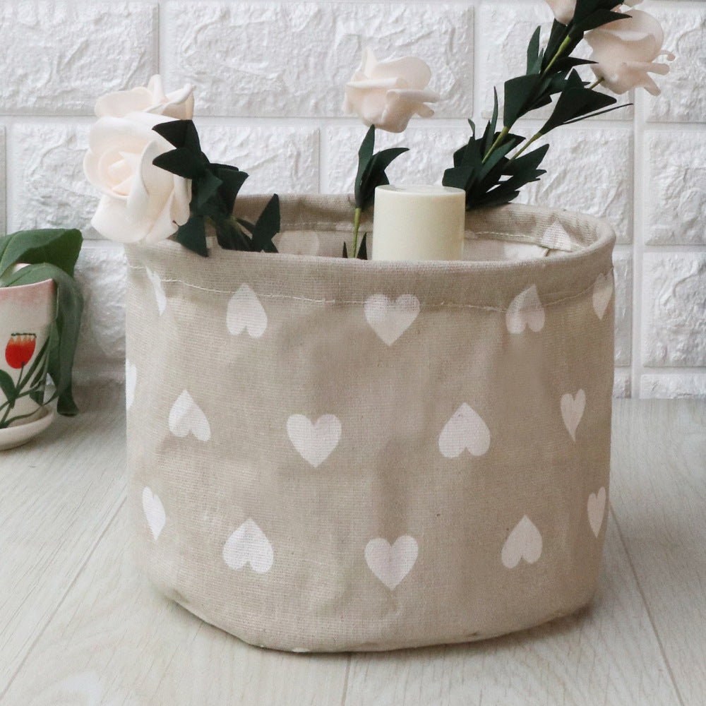 Fabric Waterproof Foldable Under-Desk Storage Basket