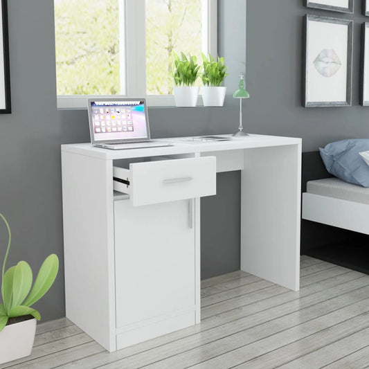 Desk with Drawer and Cabinet 100cm