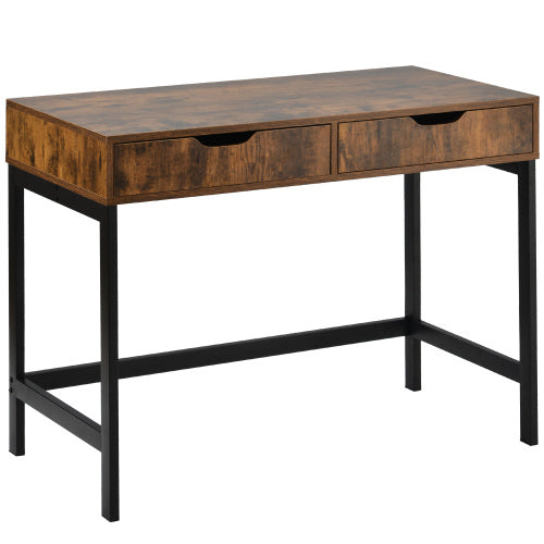 Computer Desk Dressing Table With 2 Drawers Work Table Home Office Table Industrial
