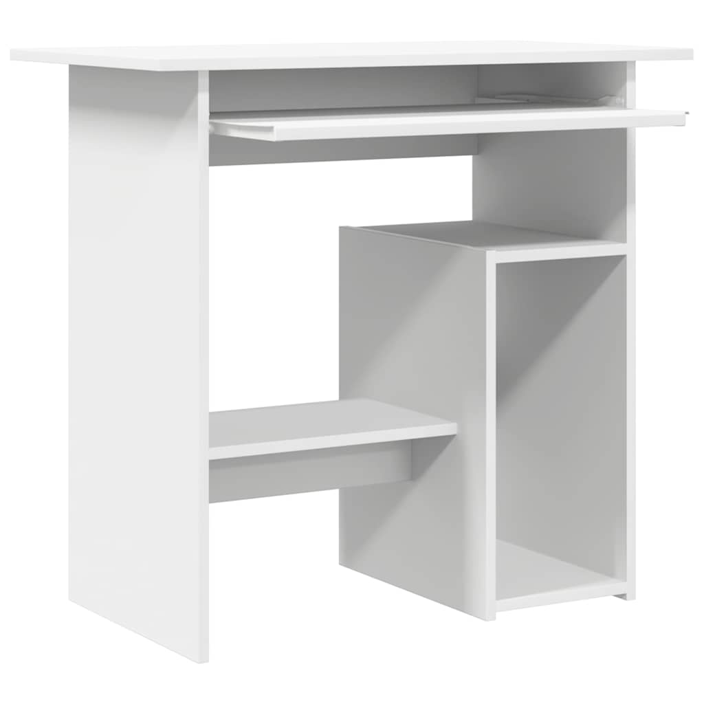Compact Desk with Side Shelves