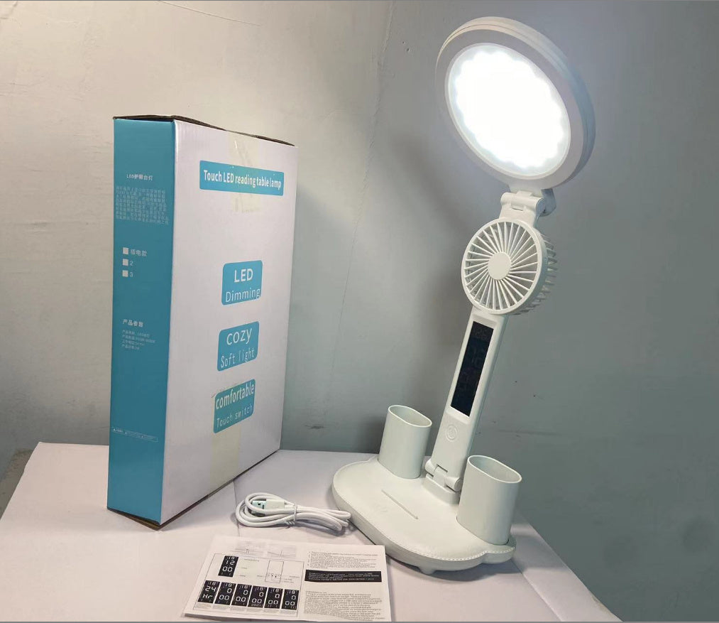 Led Rechargeable Reading Desk Folding Smart Touch Desk Lamp