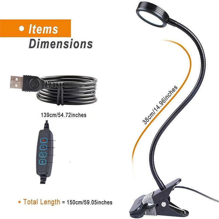 Bedroom Bedside LED Reading Light Color Changeable