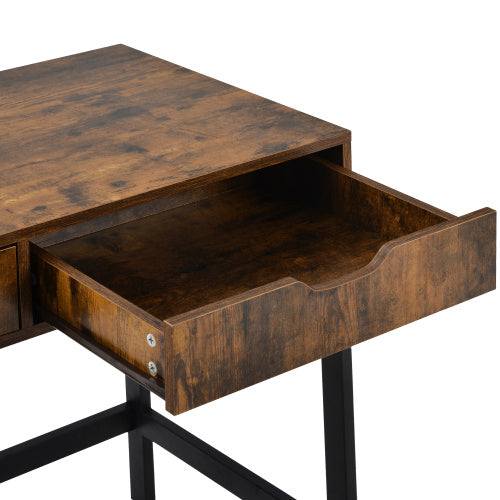 Computer Desk Dressing Table With 2 Drawers Work Table Home Office Table Industrial