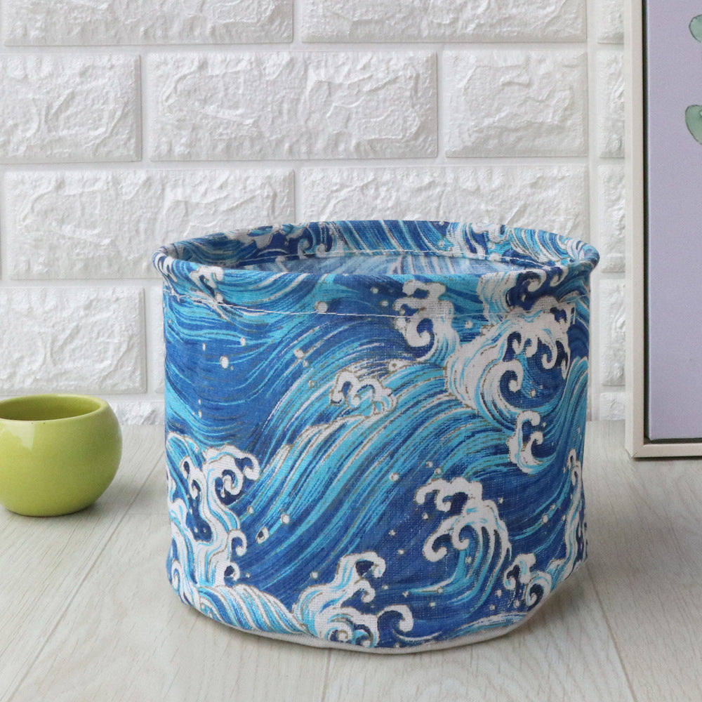 Fabric Waterproof Foldable Under-Desk Storage Basket