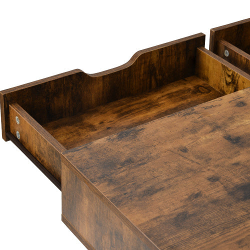 Computer Desk Dressing Table With 2 Drawers Work Table Home Office Table Industrial