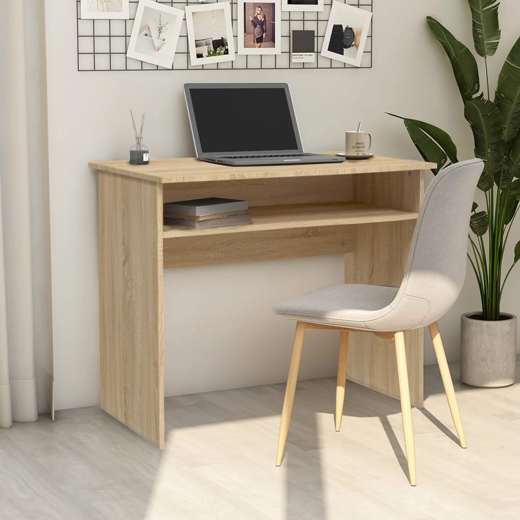 Compact Desk 90cm - Sonoma Oak
