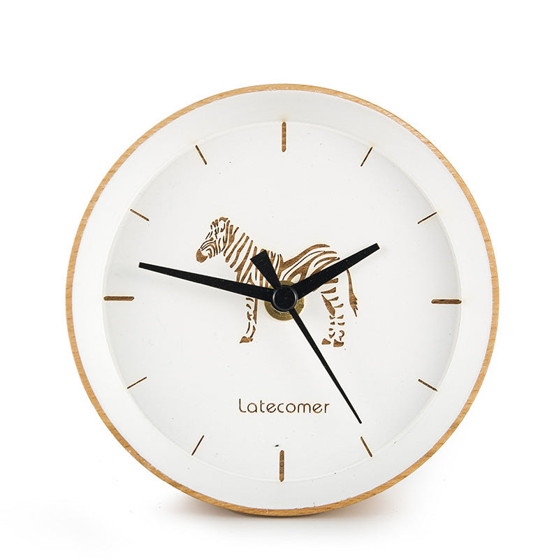 Scandinavian style wooden electronic clock digital clock