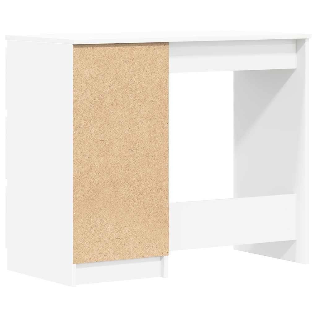 Modern White Desk with 3 Drawers
