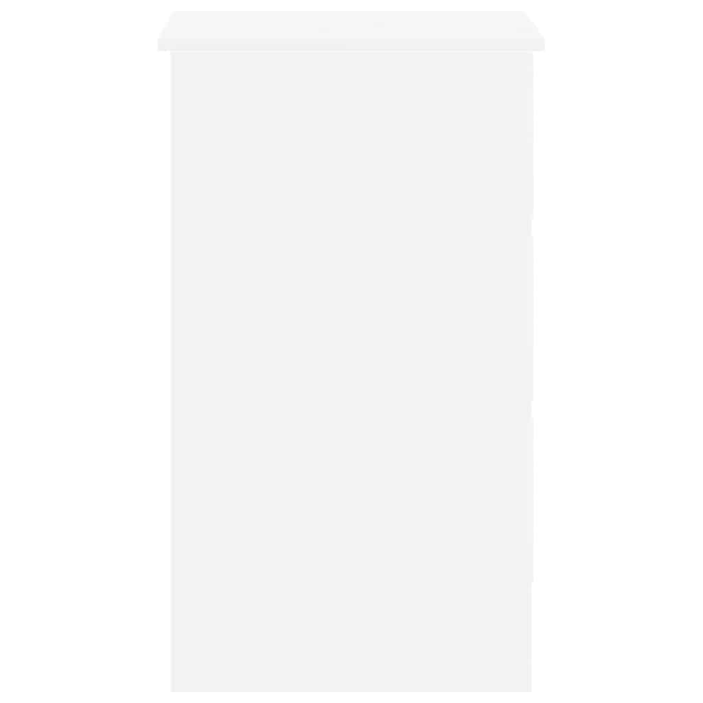 Modern White Desk with 3 Drawers